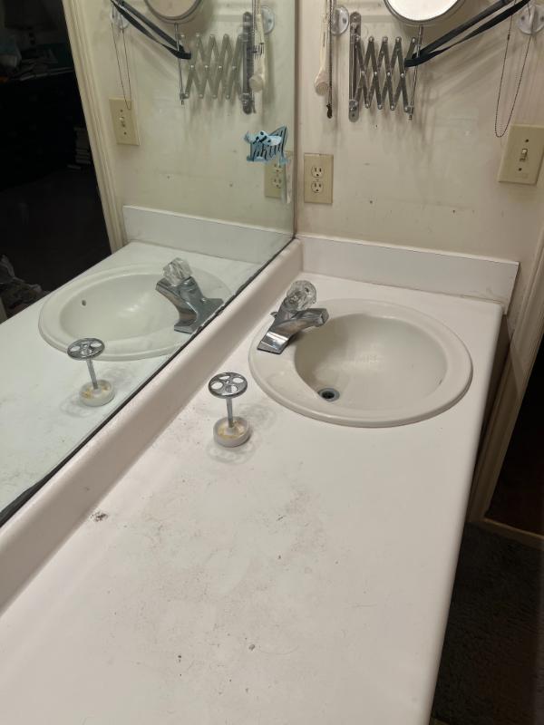 Double Vanity Close Up Before